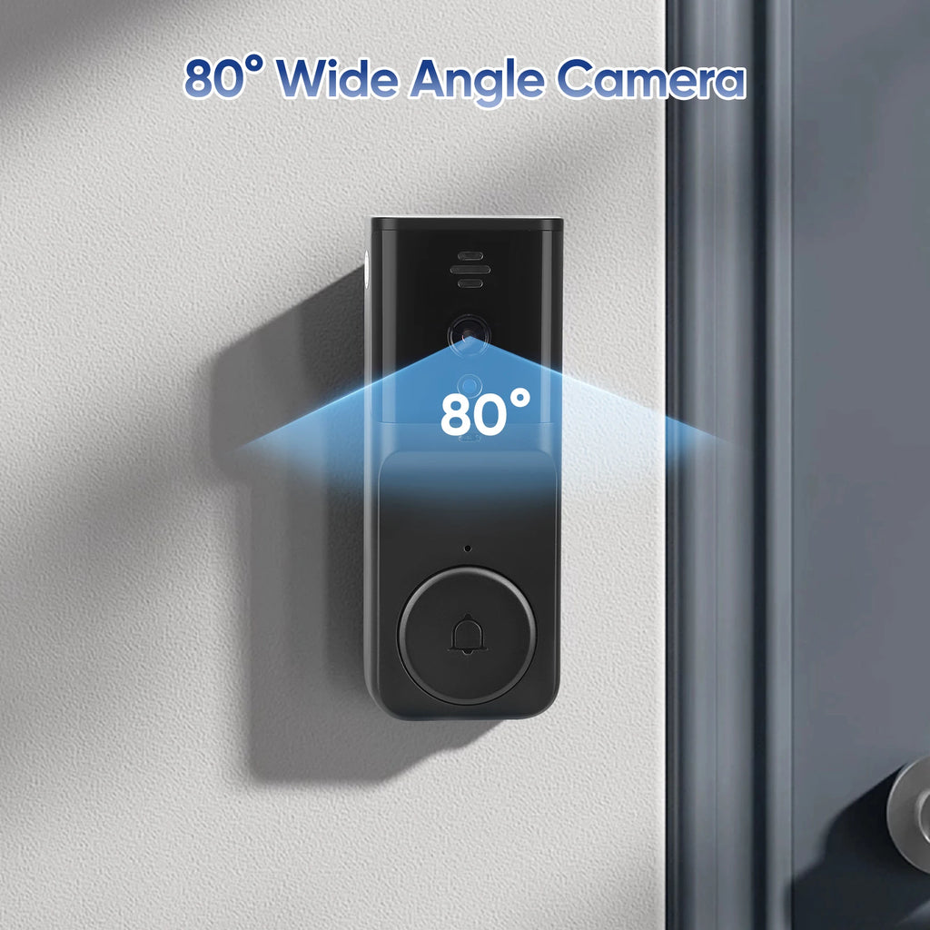 Wireless Doorbell with 1080P Camera Outdoor Waterproof Bluetooth Video Door Phone Video Intercom with 4.3'' Screen 170° Video