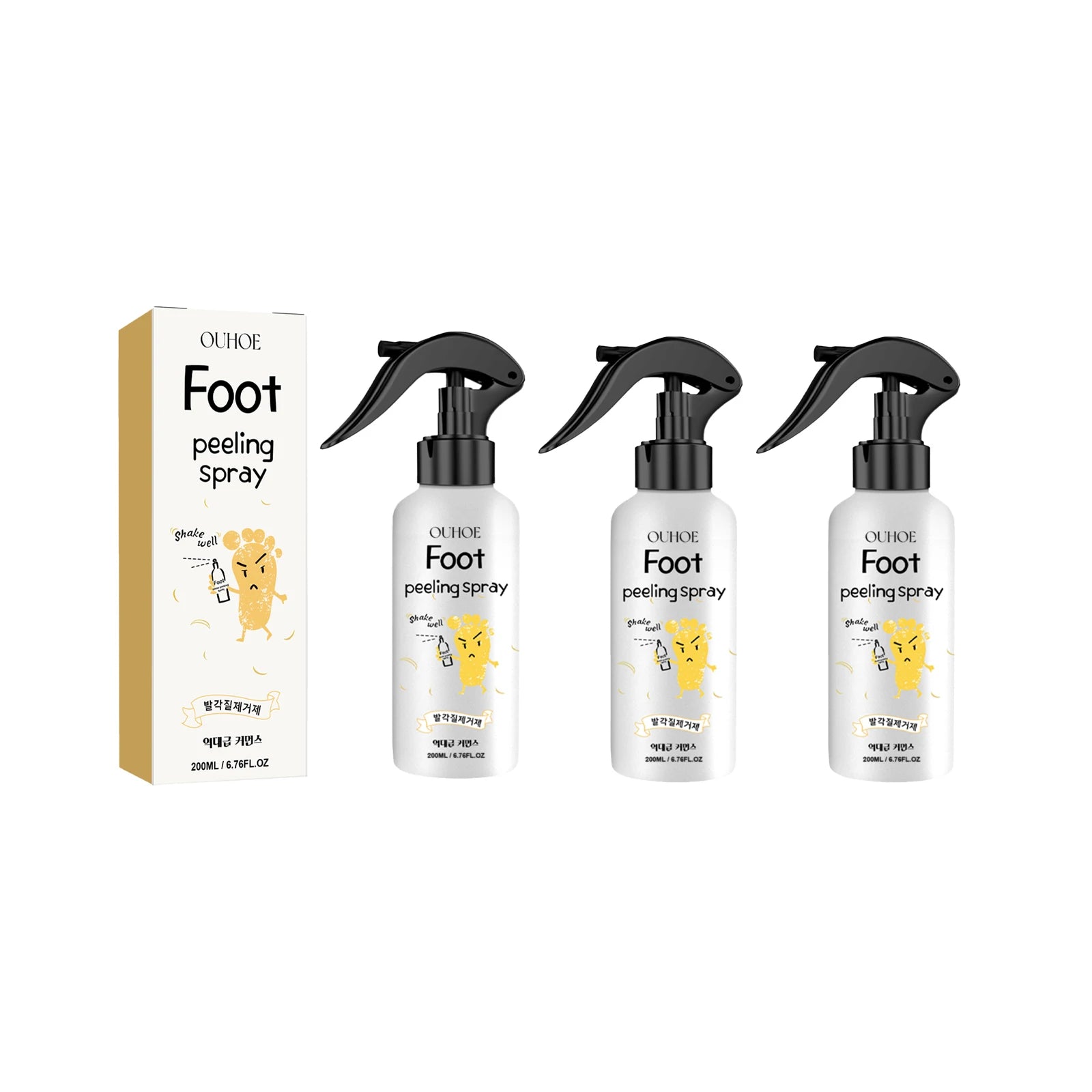 Foot Exfoliating Spray | Professional Callus Remover & Moisture Lock Scrubs Treatments 3PCS family pack Tidesmit