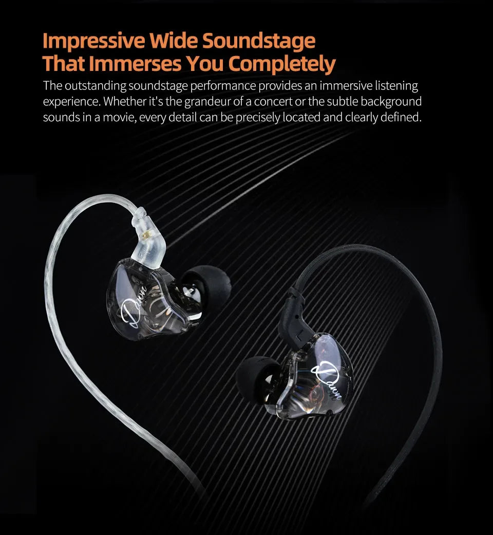 10mm Dynamic Driver In-Ear Monitors by Tidesmit Tidesmit
