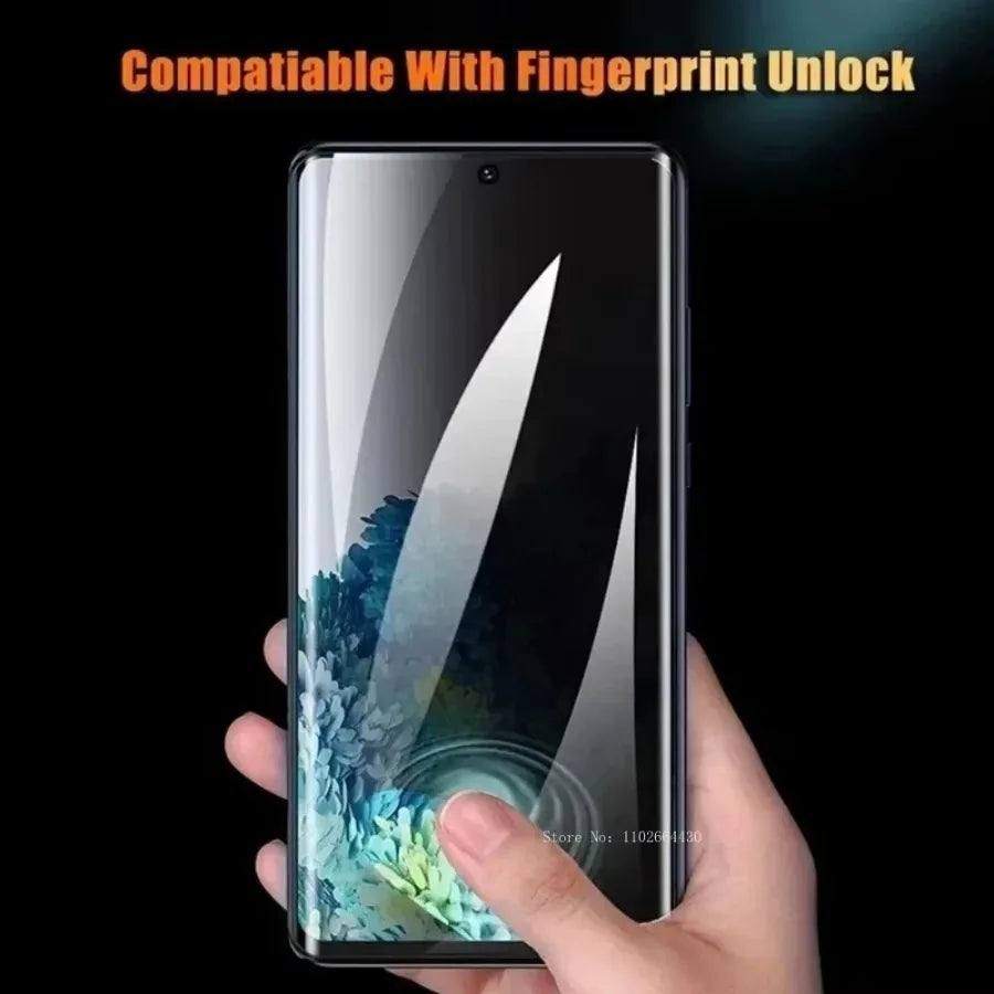 Privacy Screen Protector for Samsung Galaxy - 3 Pack Hydrogel Tidesmit