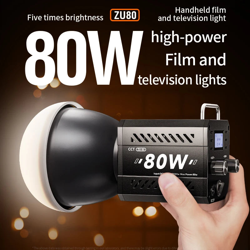 LED Video Light 60-80W Bi-Color Studio Lighting for Content Creators Tidesmit