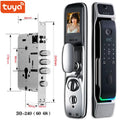 Tuya Smart 3D Face Door Lock Security Face & Camera Monitor Intelligent Fingerprint Password Biometric Electronic Key Unlock