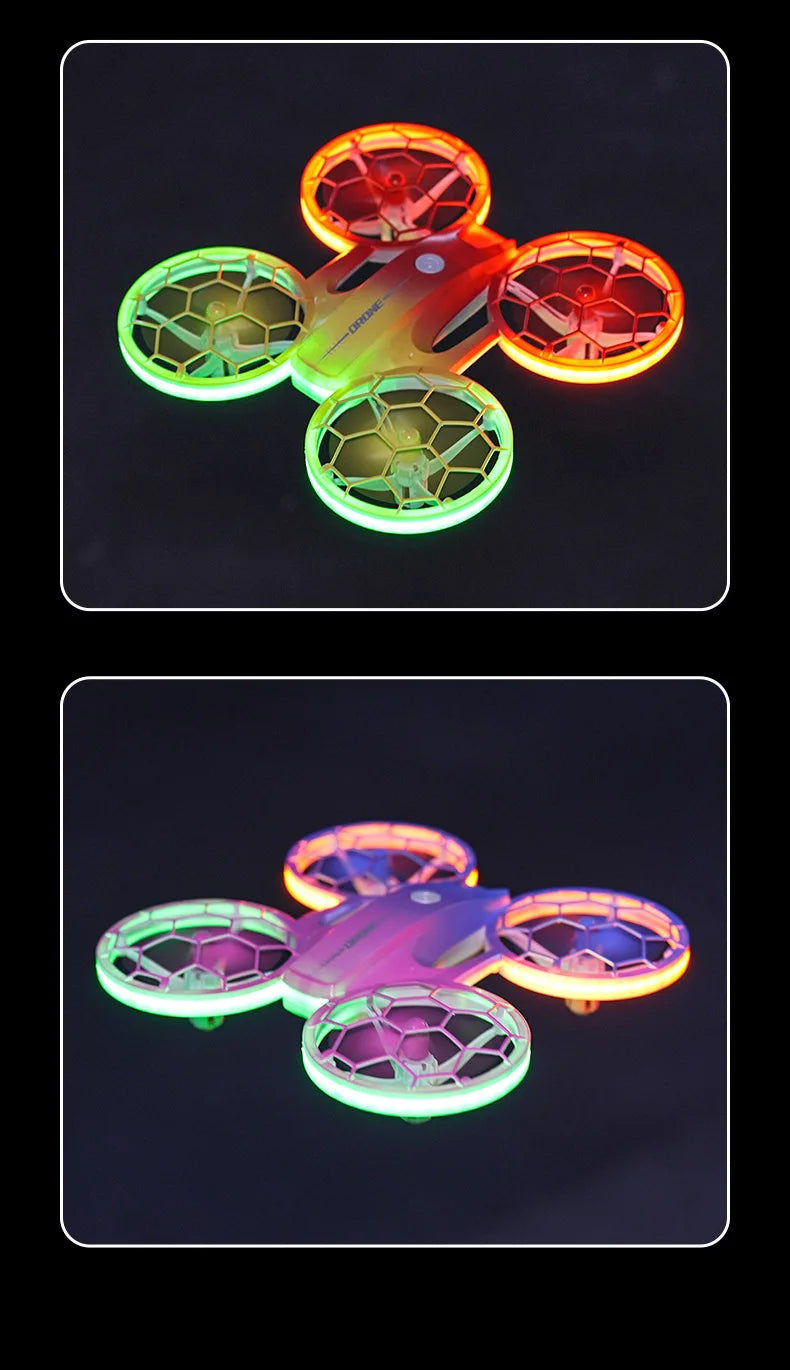 Mini RC Drone for Kids - UFO LED Beginner Drone with Obstacle Avoidance Tidesmit