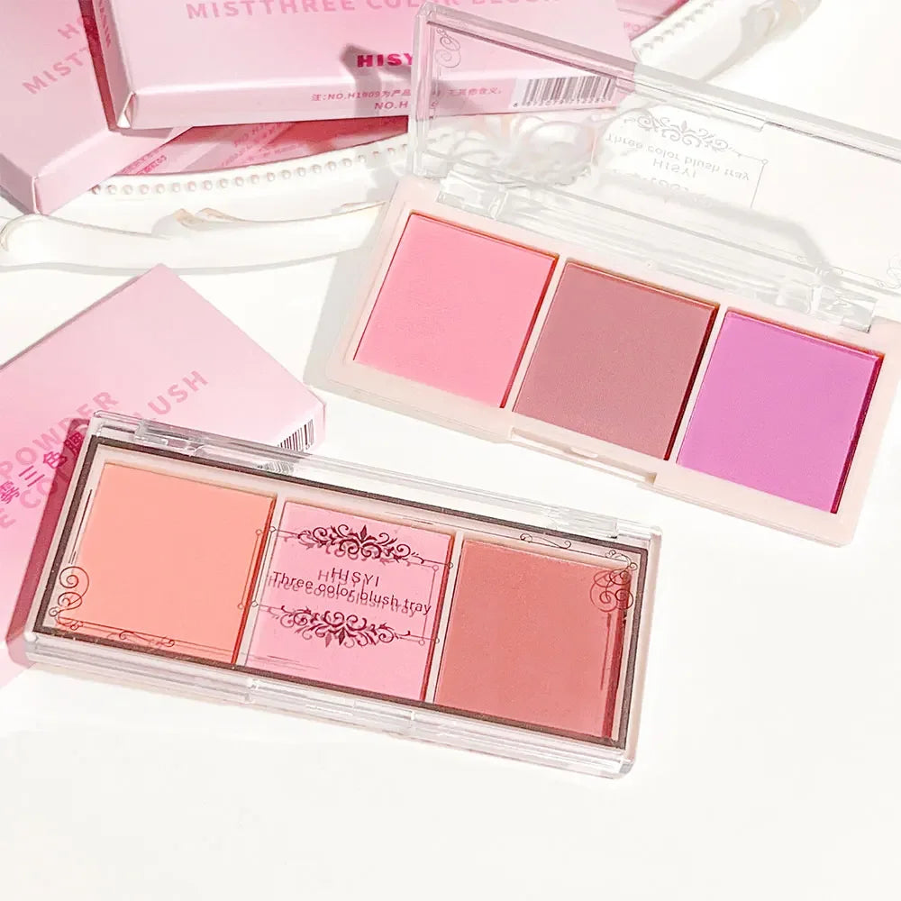 Tidesmit 3-Color Cheek and Eyeshadow Palette in milk tea orange featuring a natural matte finish and high pigment