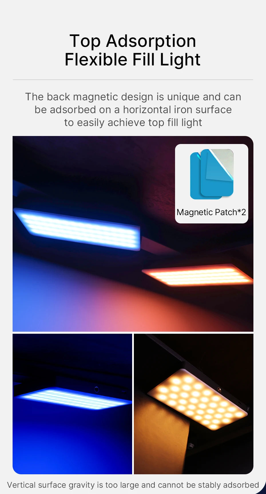 RGB LED Video Light | Portable 4000mAh CRI 95+ Pocket Panel (Ulanzi LT002) Tidesmit