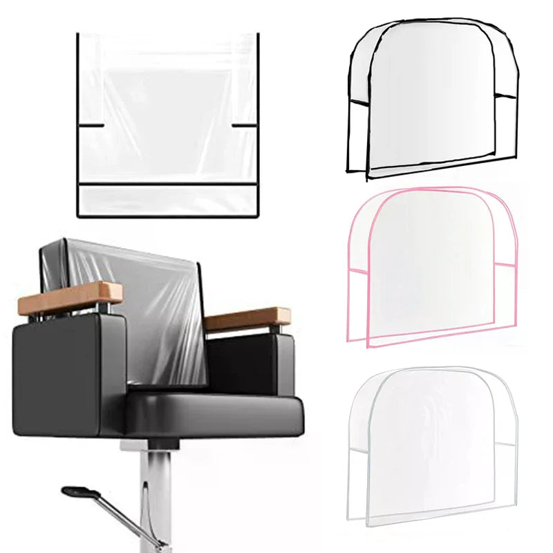 Salon Chair Cover Waterproof Clear PVC Protective Barber Guard Massage Chairs Tidesmit
