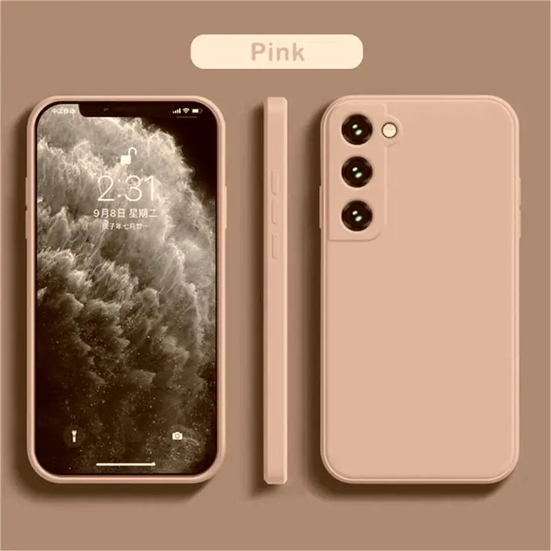 Samsung Galaxy A55 Silicone Case: Slim Shockproof Drop Protection pink Tidesmit