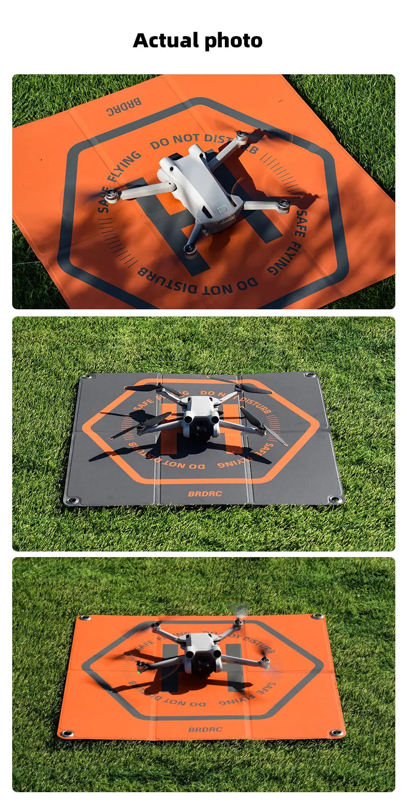Foldable Drone Landing Pad for DJI - Waterproof 65cm Mat Tidesmit
