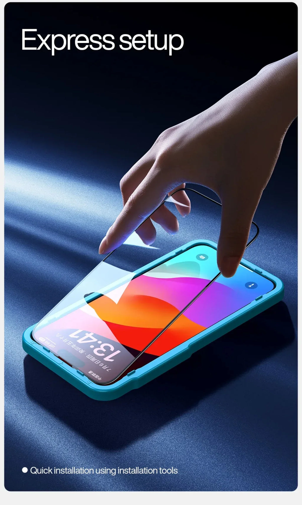 iPhone 17 Screen Protector, 9H Hardness Tempered Glass by Tidesmit Tidesmit