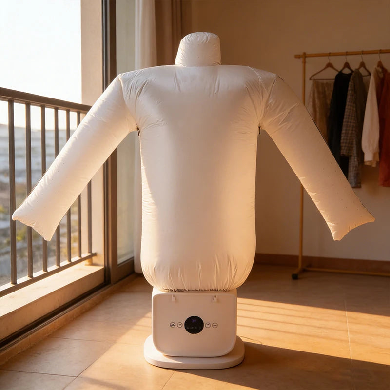 Tidesmit portable foldable electric steam clothes and shoe dryer machine for efficient laundry drying