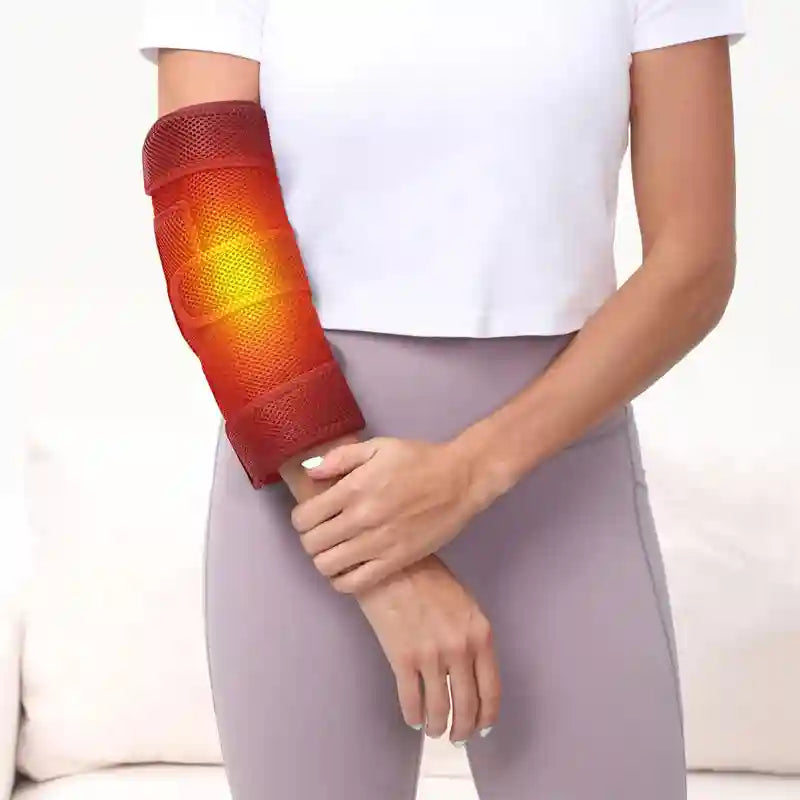 Heated Elbow Brace Wrap: Adjustable Compression Sleeve for Joint Relief Relaxation Treatment Tidesmit