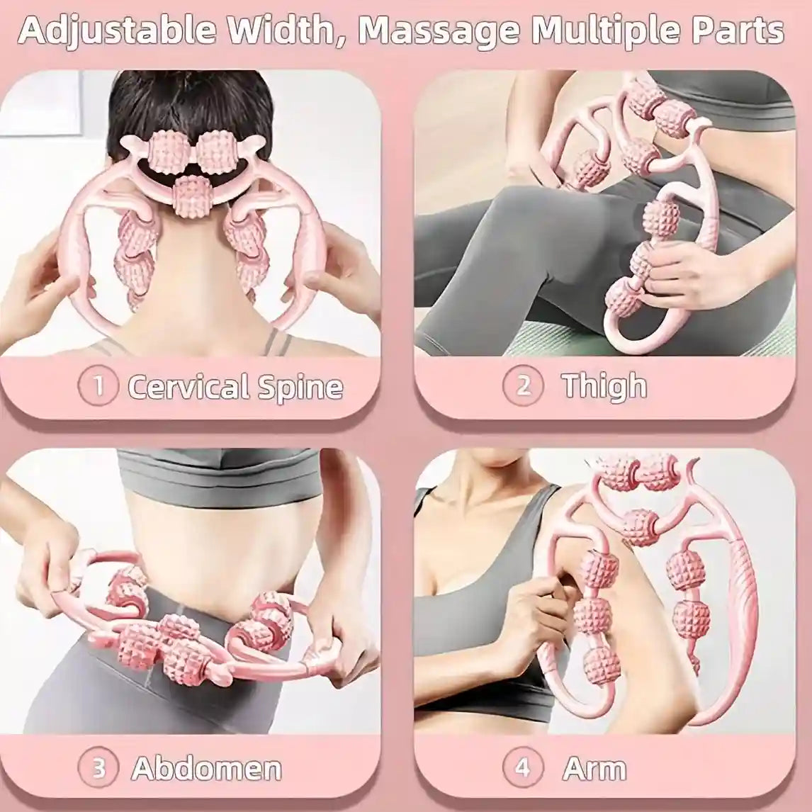 Deep Tissue Muscle Massage Roller - Portable Rechargeable Relief - 9lun Massage Roller Tidesmit