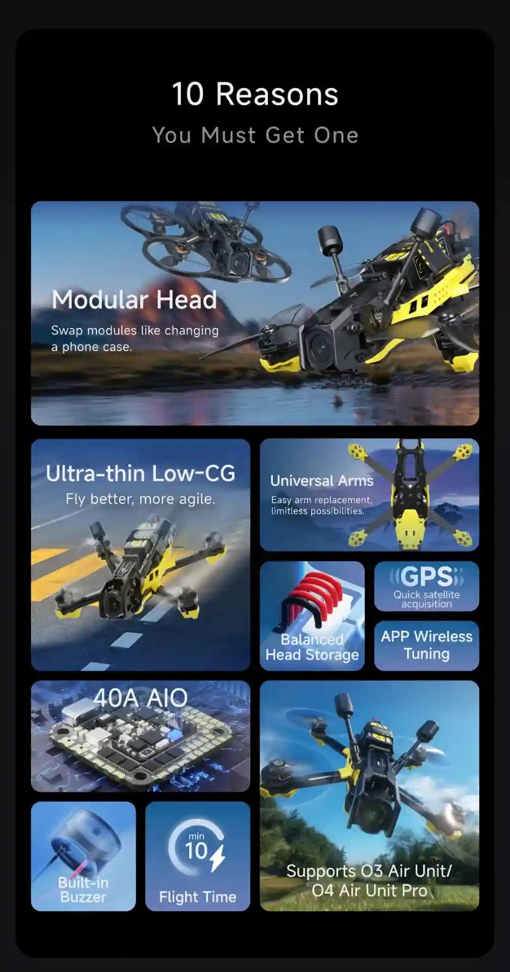 SpeedyBee Master 3X FPV Drone O4 Pro Digital Freestyle Quad Tidesmit