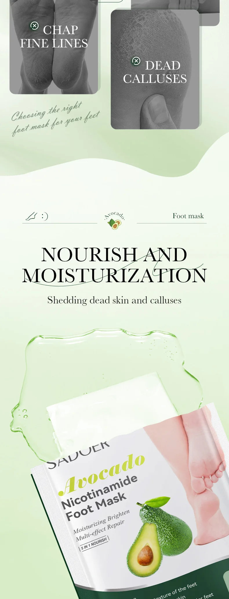 Fruit Foot Peel Mask - 6 Pairs Exfoliating & Moisturizing Treatment Scrubs Treatments Tidesmit