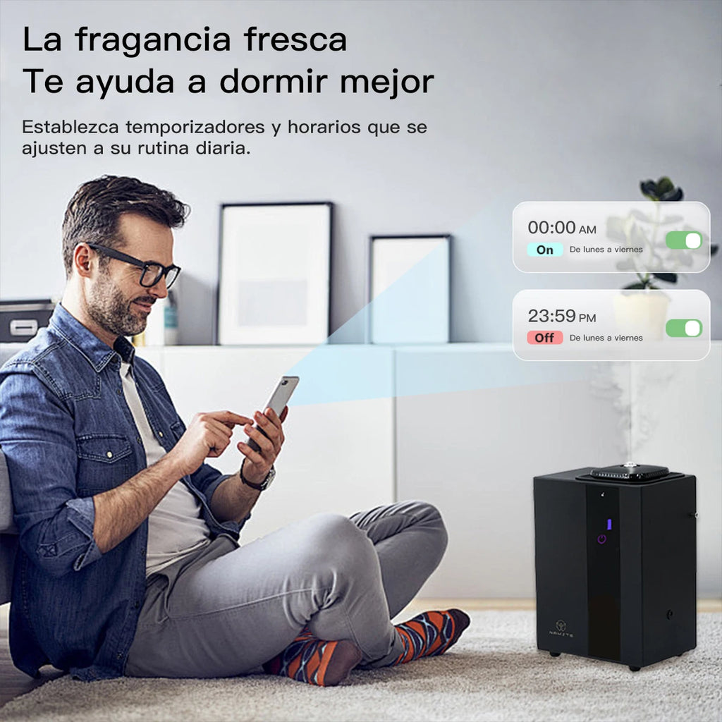 NAMSTE HVAC Essential Oil Aroma Diffuser Bluetooth Wifi Diffuser Aroma Professional Fragrance Scent Home Appliance Air Freshener