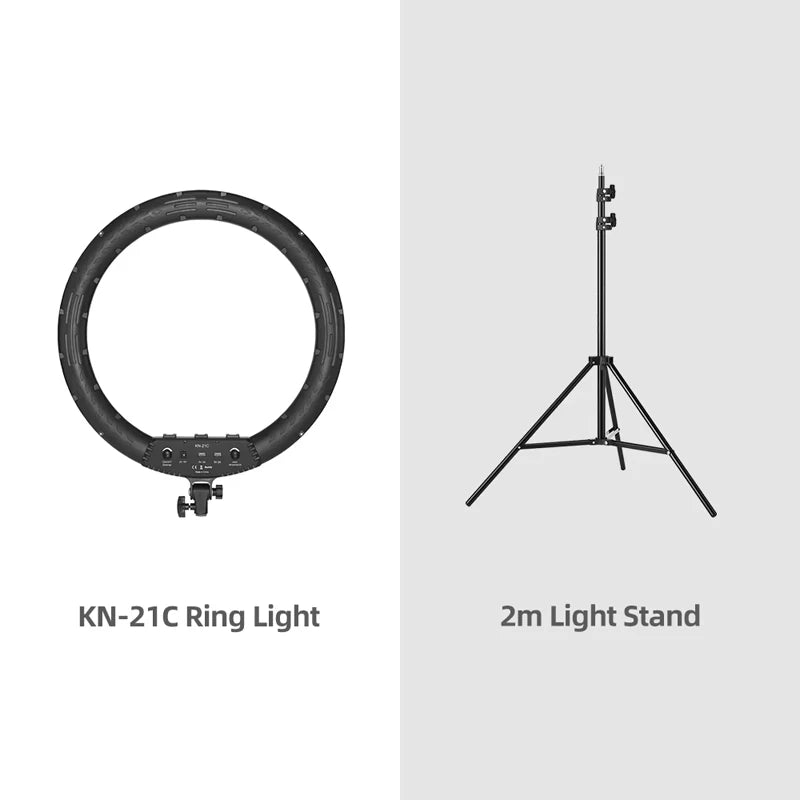 18 Inch LED Ring Light with Remote - Bi-Color Content Creation Kit Kit 2 Tidesmit