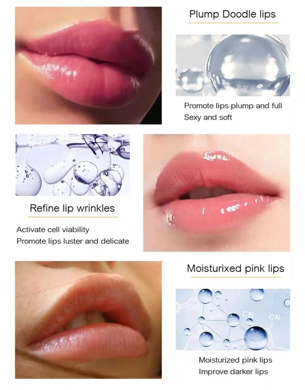 Lip Plumper Serum: Nourishing Lip Treatment for Full, Hydrated Lips Lip Care Tidesmit