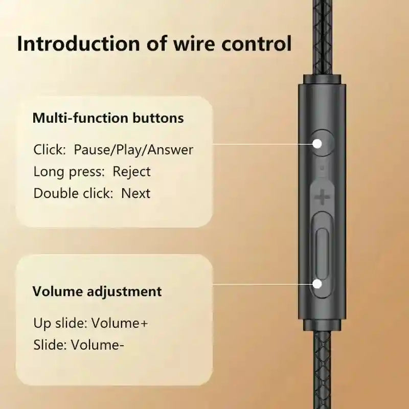 Wired Gaming Earphones USB-C HiFi Bass with Low Latency Mic Tidesmit