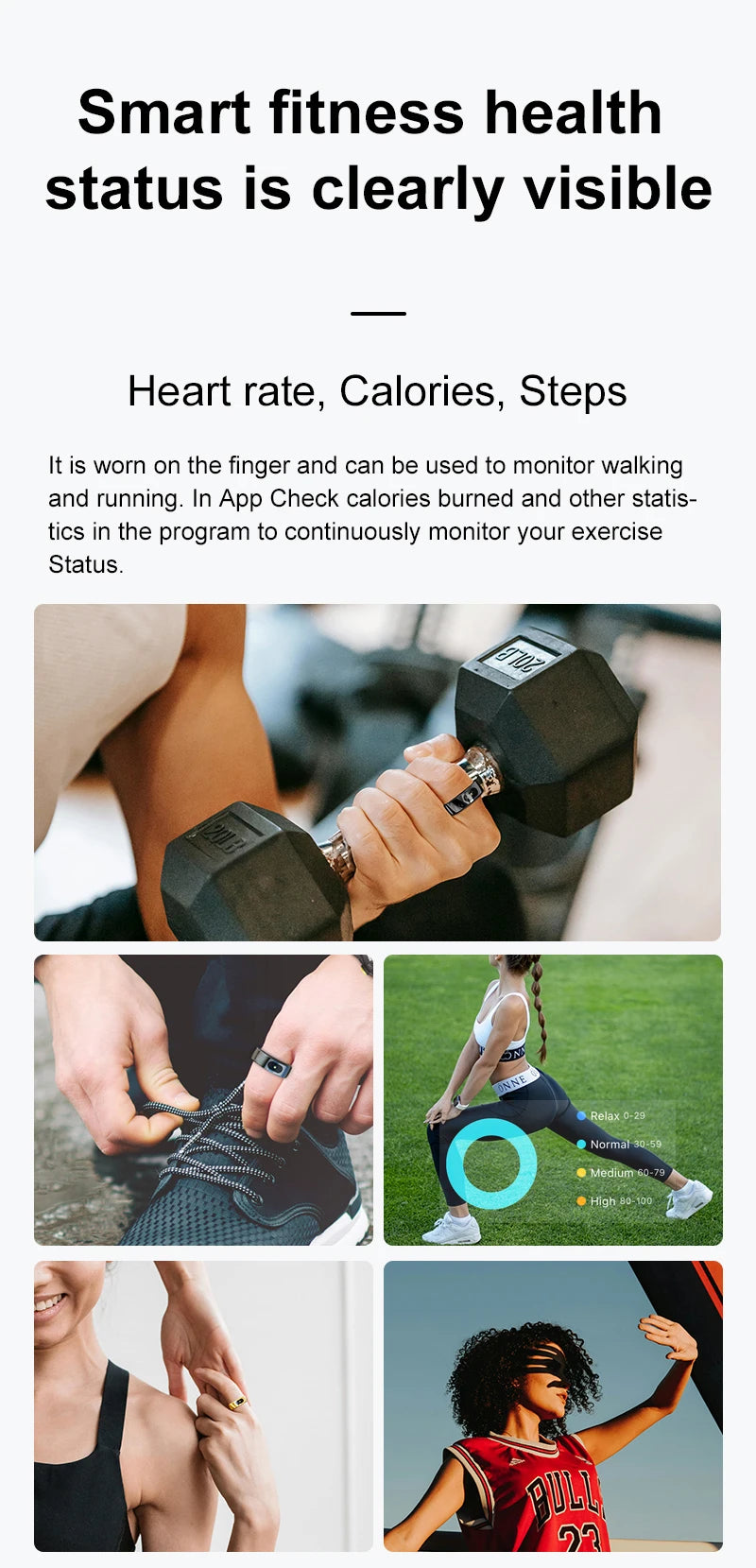R08 Smart Ring Men Women with Charging Case Health and Sleep Monitor 5ATM Waterproof Multi Sport Mode Heart Rate Monitoring NEW