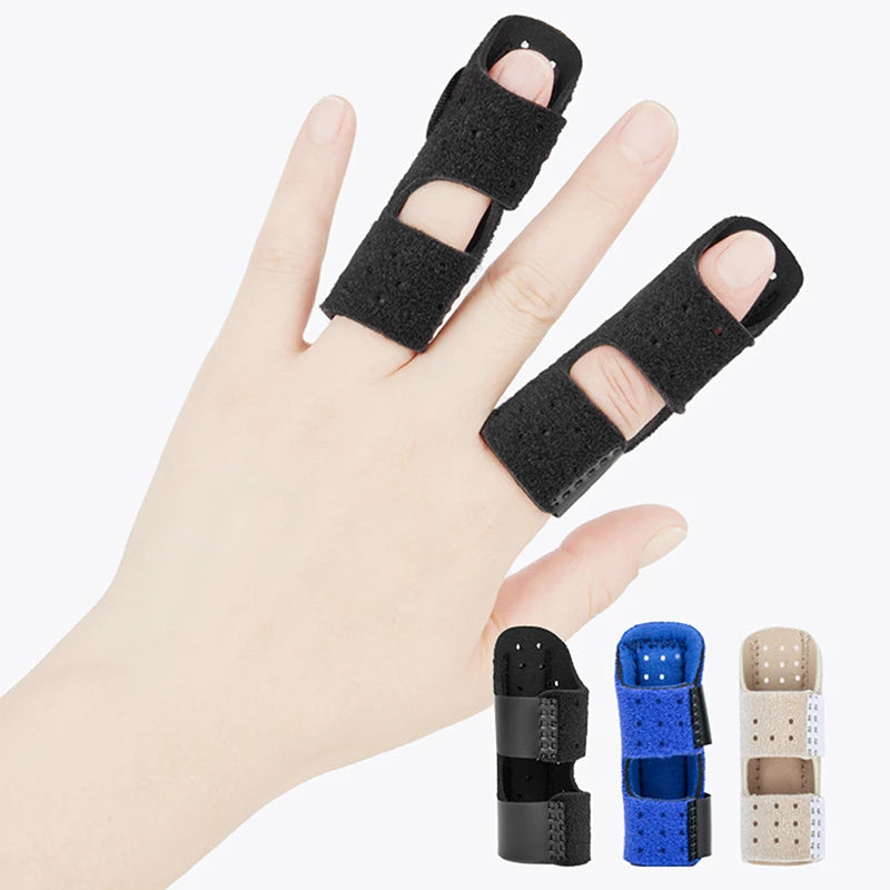 Adjustable Finger Corrector Splint Steel Plate Pain Relief Finger Brace Support Hand Splint Fix Strap Protector Breathable