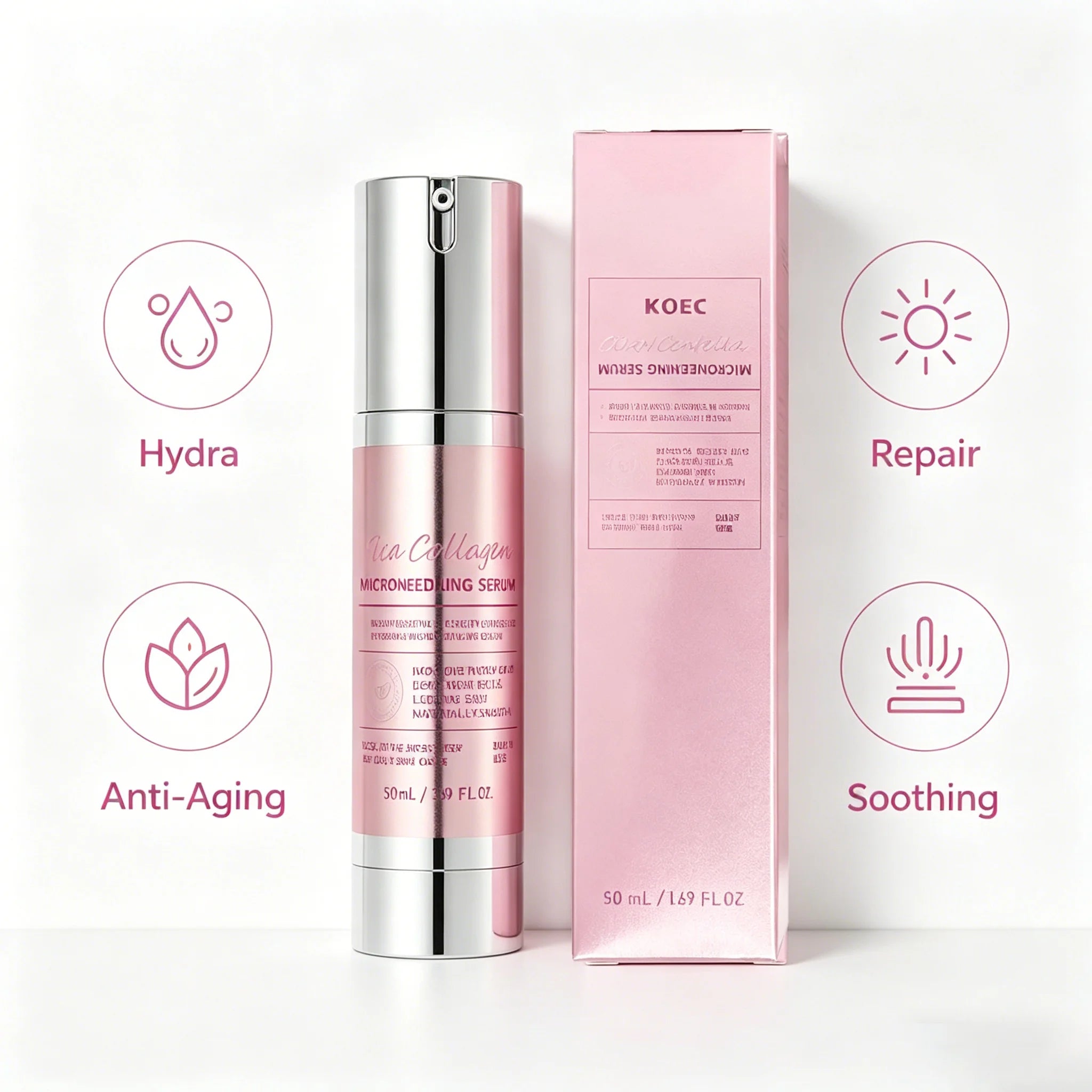 Tidesmit 50ml Spicule Microcrystal Serum texture close-up for pore exfoliation and Korean glass skin hydration