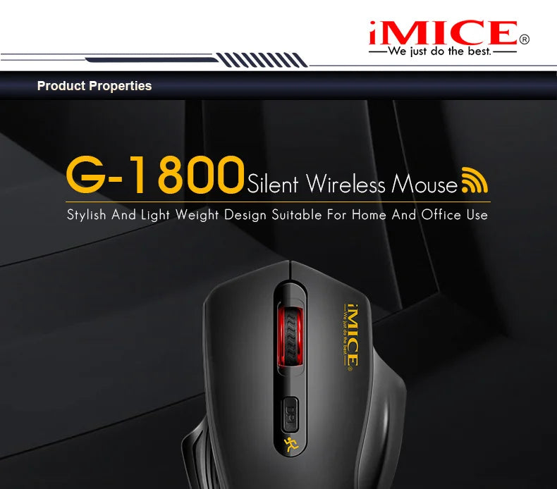 Silent 2.4G USB Receiver Wireless Optical Mouse Battery Style Computer Office Soundless Mouse For PC Computer Laptop IPad Mac