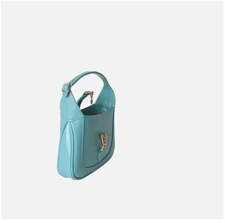 New High-quality Cowhide Women's Underarm Bag Handbag Zipper Opening Women's Bag Business and Casual Style