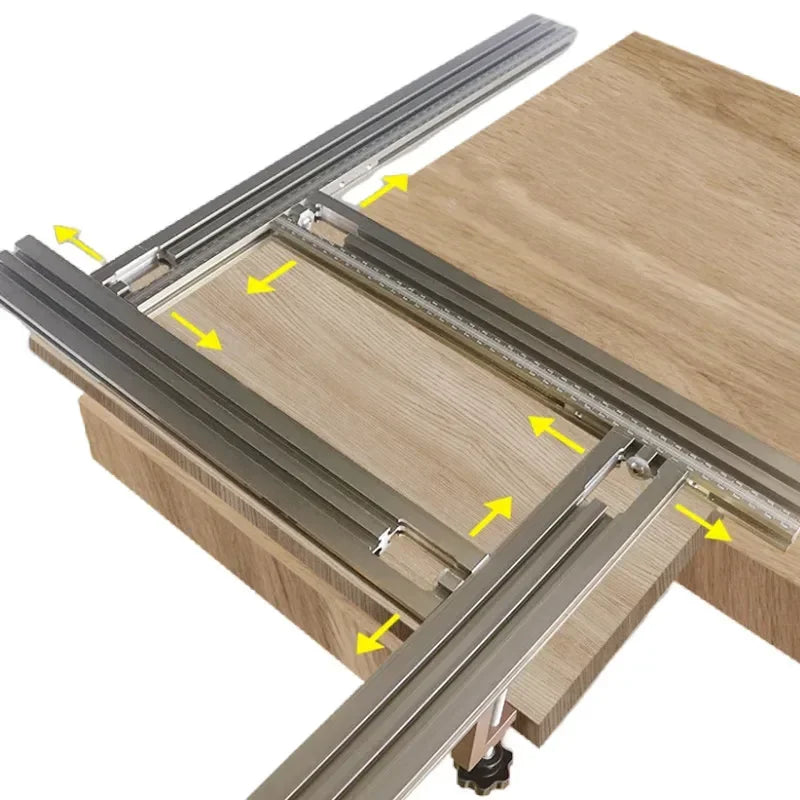 Trimming Machine Milling Groove Engraving Guide Rail Multi-functional Adjustable Backing Auxiliary Guide Bracket WoodworkingTool
