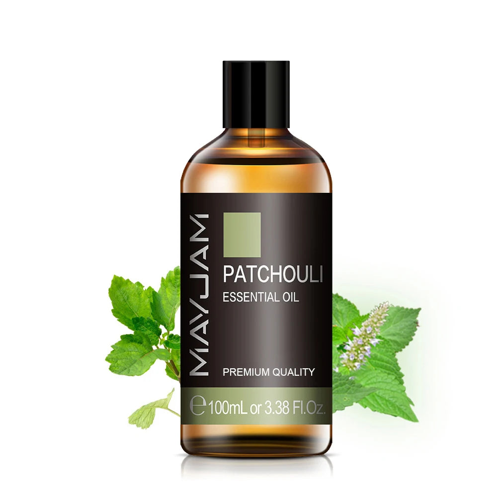 Tidesmit 100ml organic essential oils for humidifiers and diffusers in lavender, eucalyptus, rose, and ginger.