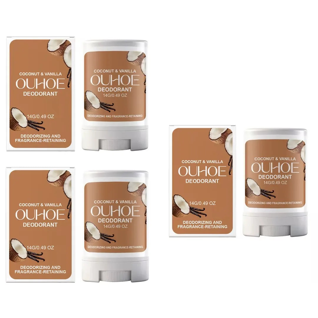 Tidesmit coconut vanilla deodorant stick for effective armpit odor control and refreshing underarm fragrance