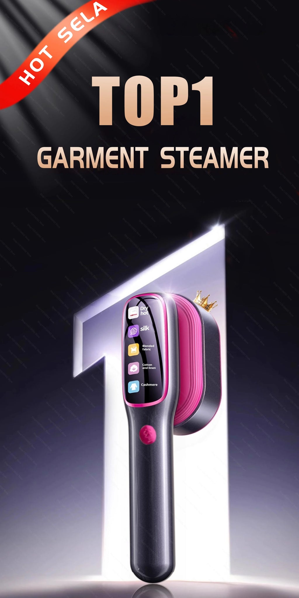 Tidesmit 1200W professional handheld garment steamer in an ergonomic design for efficient clothes steaming