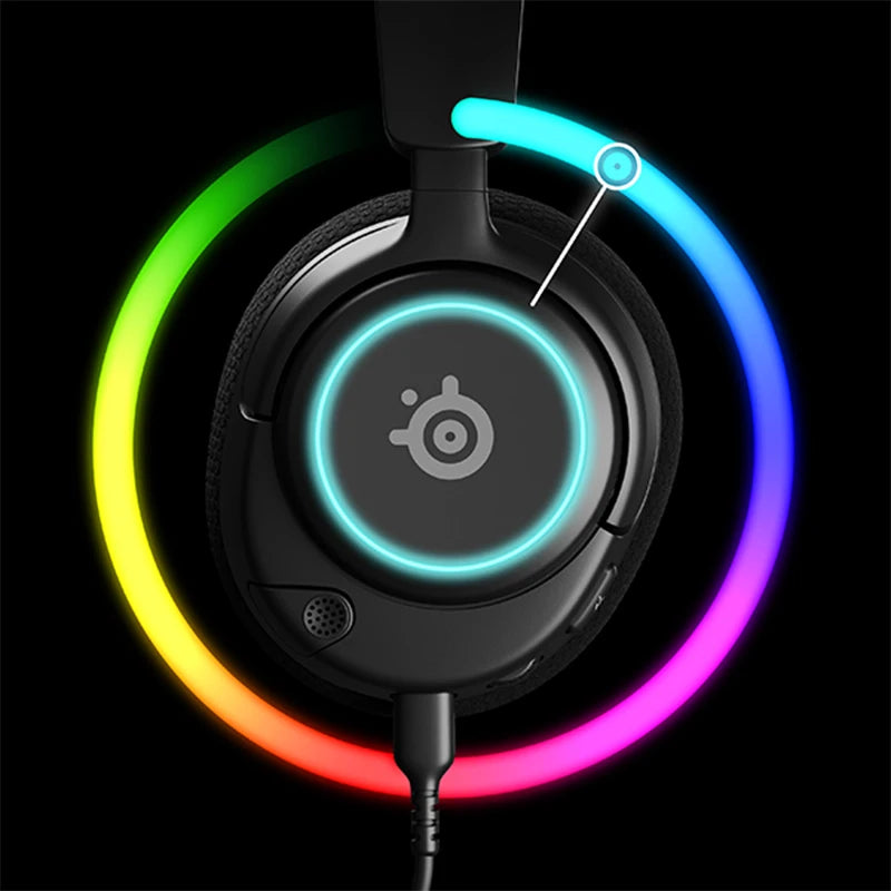 Arctis Nova 3 RGB Wired Gaming Headset | Spatial Audio White & Black Tidesmit