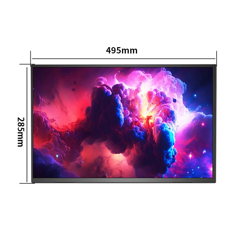 Sibolan 22" 2.5K Touchscreen Portable Monitor Metal Body 100% SRGB 400 Nit HDMI USB-C Plug Laptop Display Extender For Wins Mac
