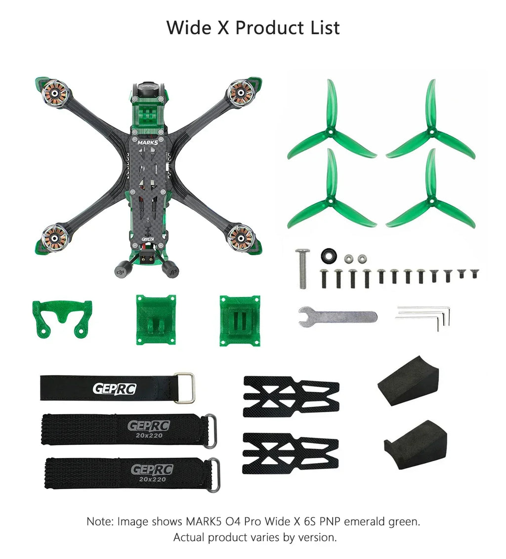 GEPRC MARK5 O4 Pro 5-Inch 6S FPV Freestyle Drone - High Precision Flight Tidesmit