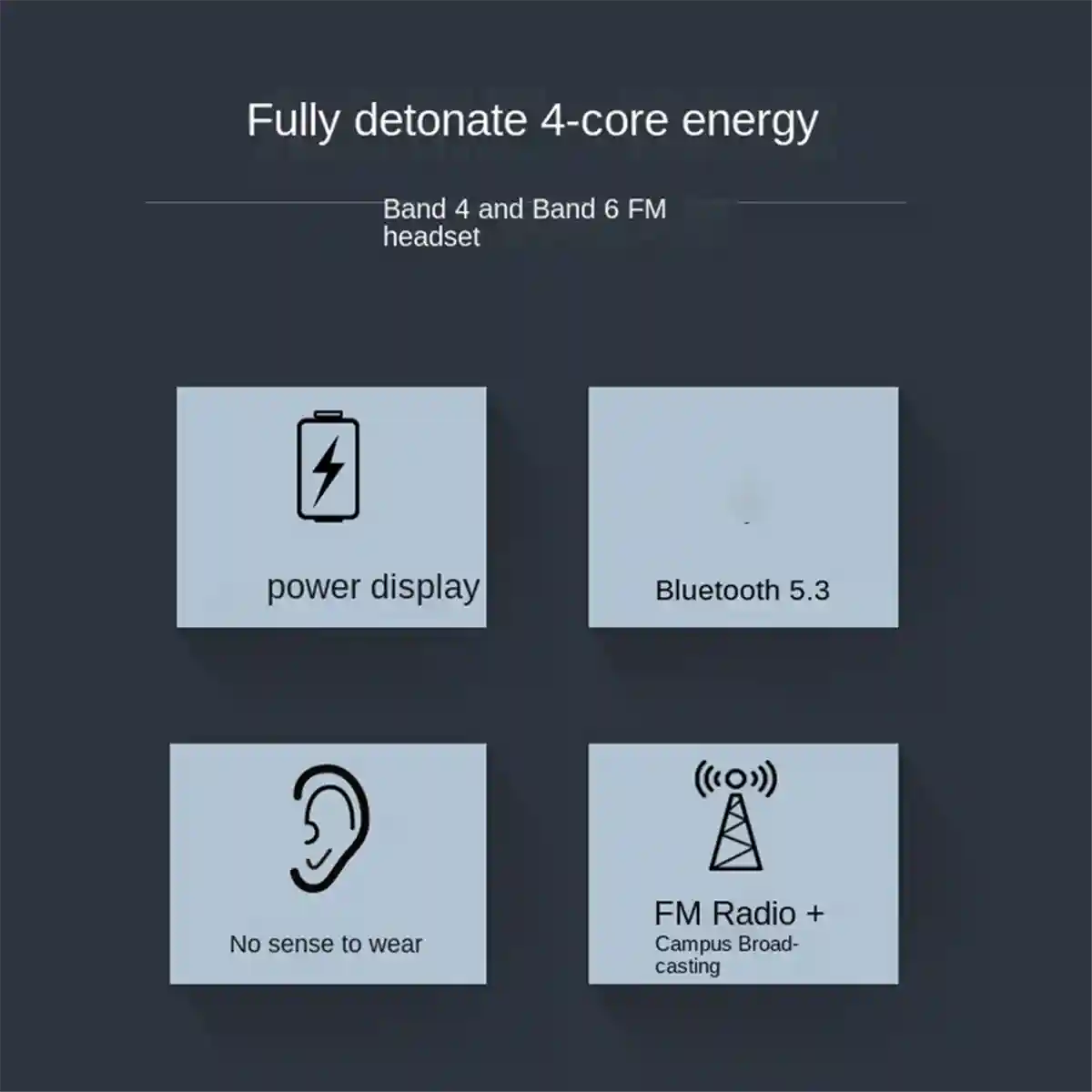 Wireless Headphones with Active Noise Cancellation - Over-Ear Foldable Tidesmit