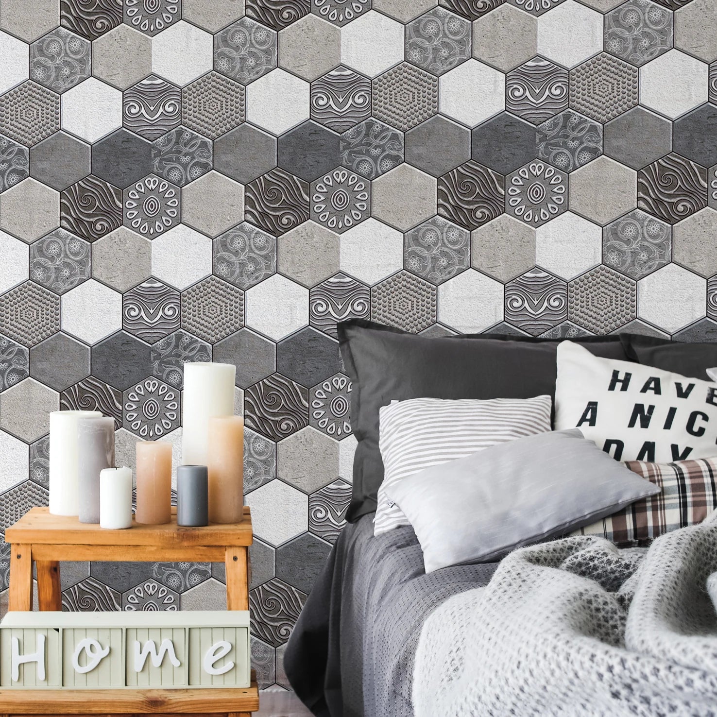 10/20Pcs Peel and Stick Tile Backsplash Thicker Design Marble Tiles 12"X12" Stick on Backsplash Self Adhesive Tiles for Any Room