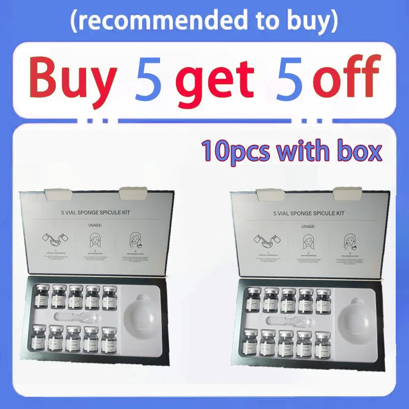 Sponge Spicule Bio-Microcrystalline Deep Pore Cleansing Kit Scrubs Treatments 2 box Tidesmit