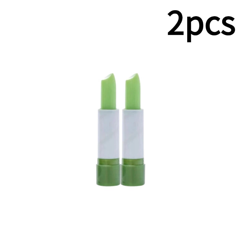 Aloe Vera Color Changing Lipstick - Hydrating Lip Balm Treatment Lip Care 2pcs China Mainland Tidesmit