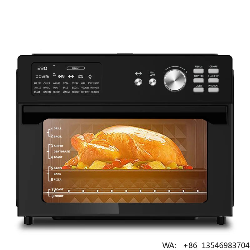 Factory Price 30L Smart Dual Cook Air Fryer Oven Electric Square Shape Oil-Free Roast Chicken Roast Turkey Toast Without Oil