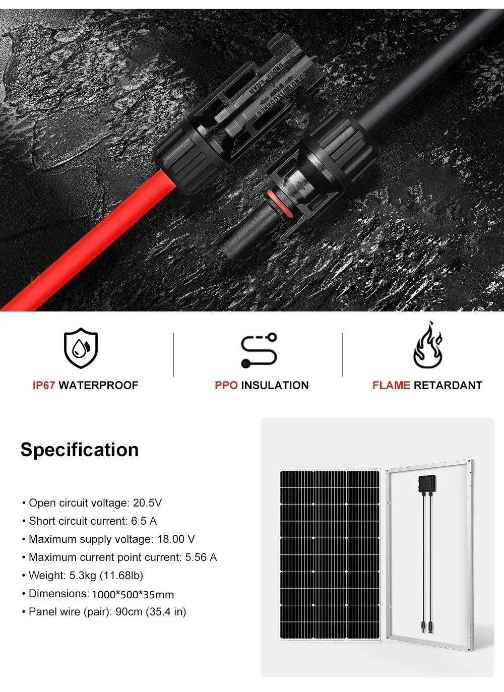 6000W/3000W High-Power Solar Panel Kit, Suitable for Outdoor Activities and Homes Camping and RV Off Grid Living