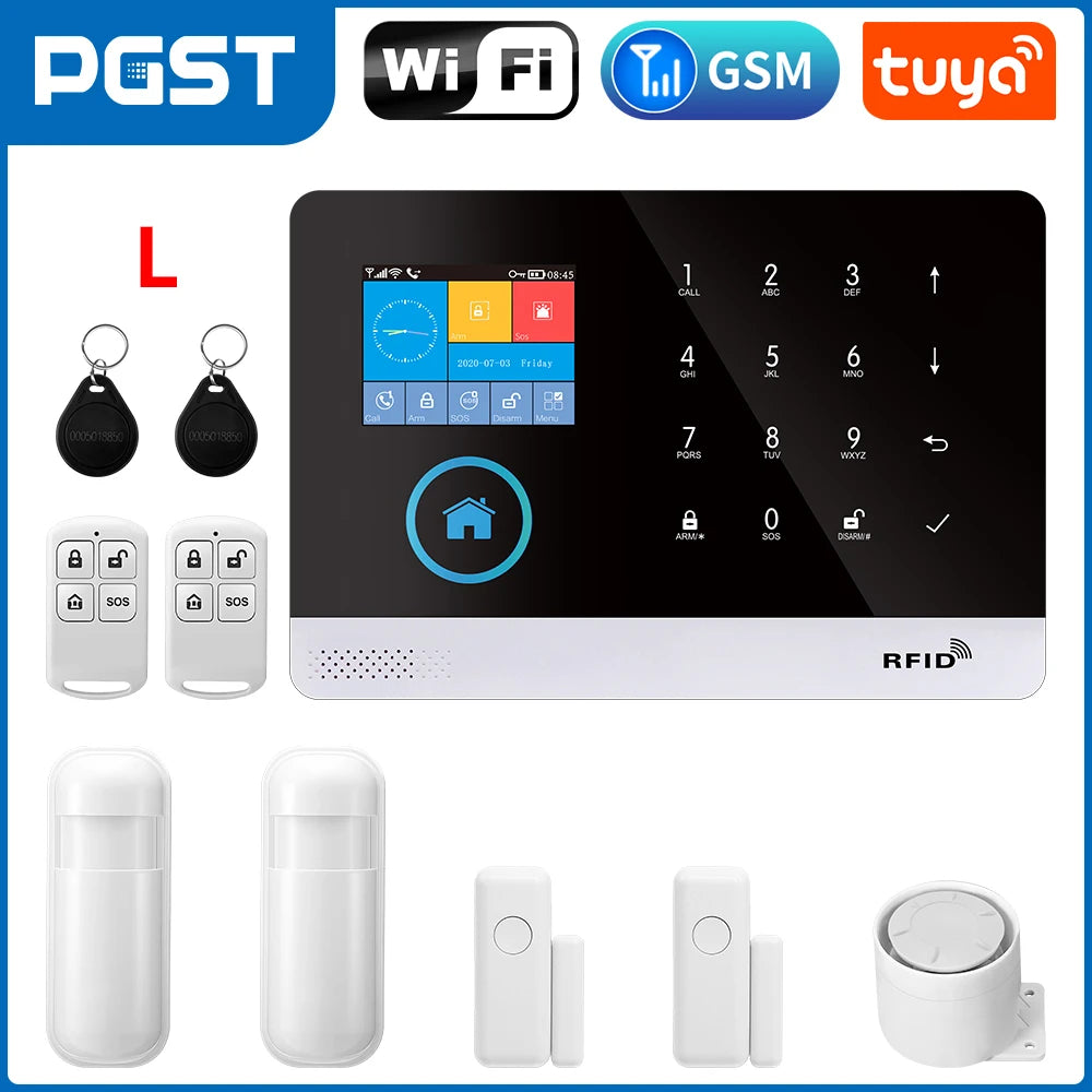 Smart Home Security Alarm System with 4G WiFi App Control by Tidesmit 2G L Tidesmit