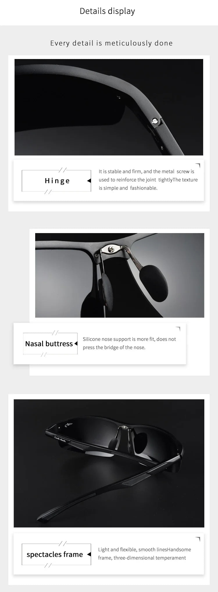 Polarized Driving Sunglasses for Men with UV Protection by Tidesmit Tidesmit
