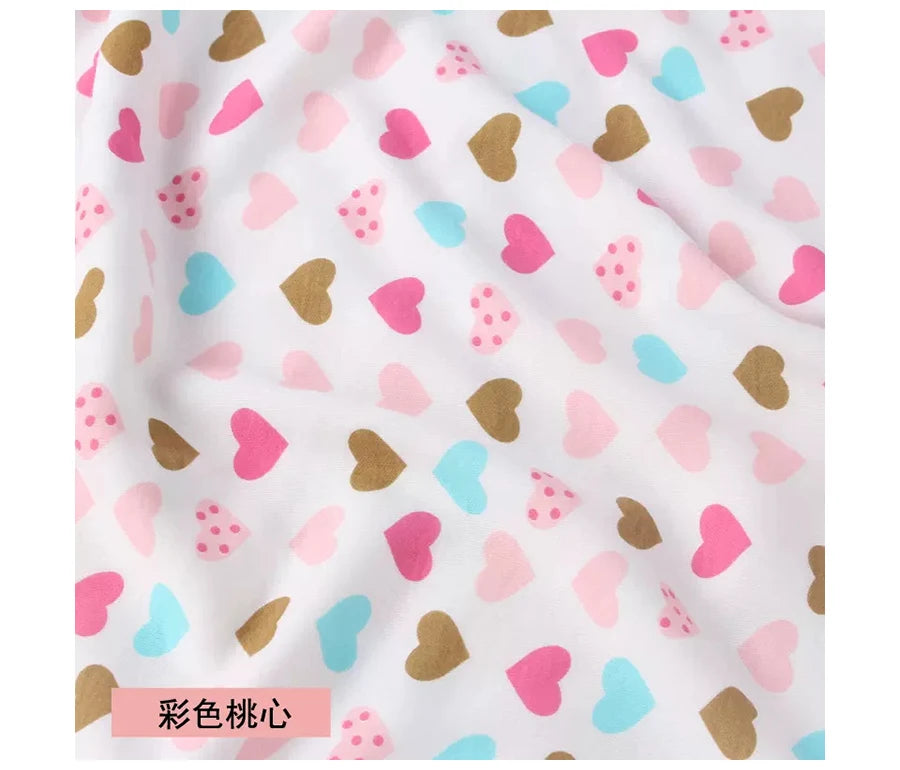 Baby Fabric Knit Jersey Print Fabric Sewing Material for Children's Garment 50*185cm Brocade Fabric Organic Fabric  Knitted
