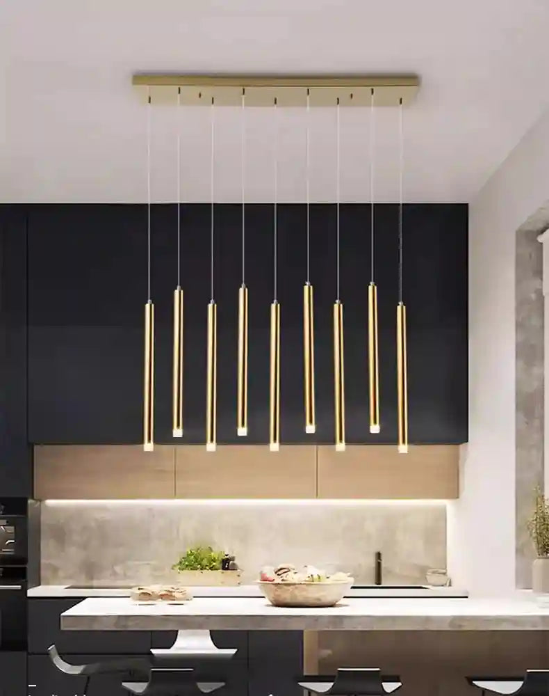 Crystal Stair LED Ring Light | Modern Dimmable Hanging Chandelier Tidesmit