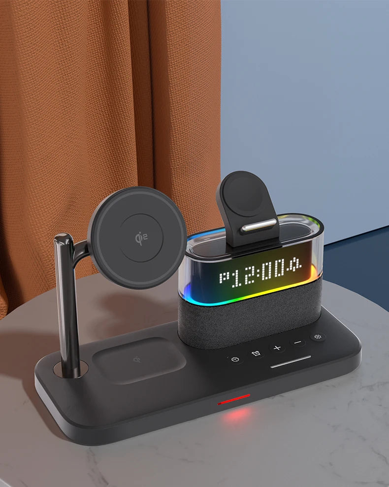Tidesmit 3-in-1 Qi2 Wireless Charging Station for MagSafe Devices Tidesmit