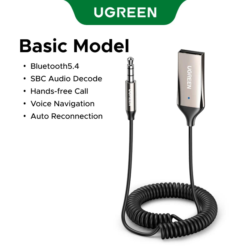 Bluetooth 5.4 Audio Receiver - High-Fidelity Wireless Sound Adapter Space Gray Tidesmit