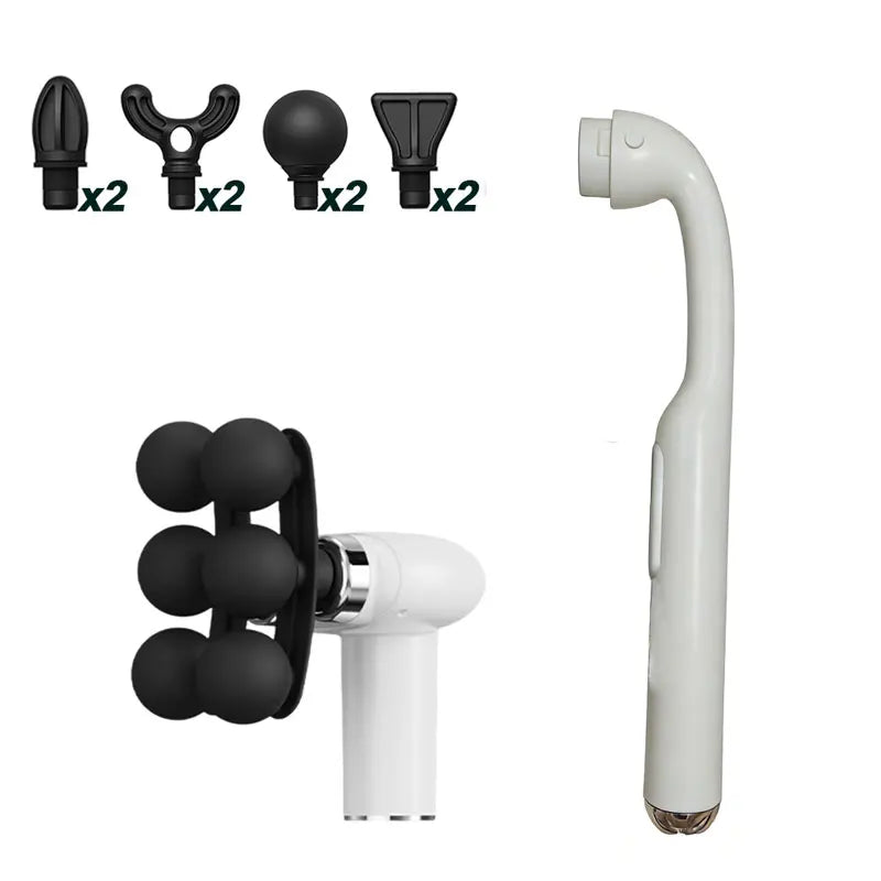 Fascia Massage Gun: 6-Speed Rechargeable Deep Tissue Recovery Device Fascia Gun white Tidesmit