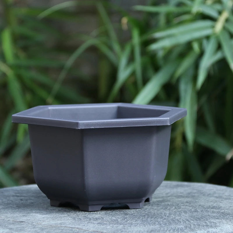 Garden Landscape Bonsai Tray Square Rectangular Flowerpot Succulent Plant Flowerpot Bonsai Pot Small Potted Gardening Supplies