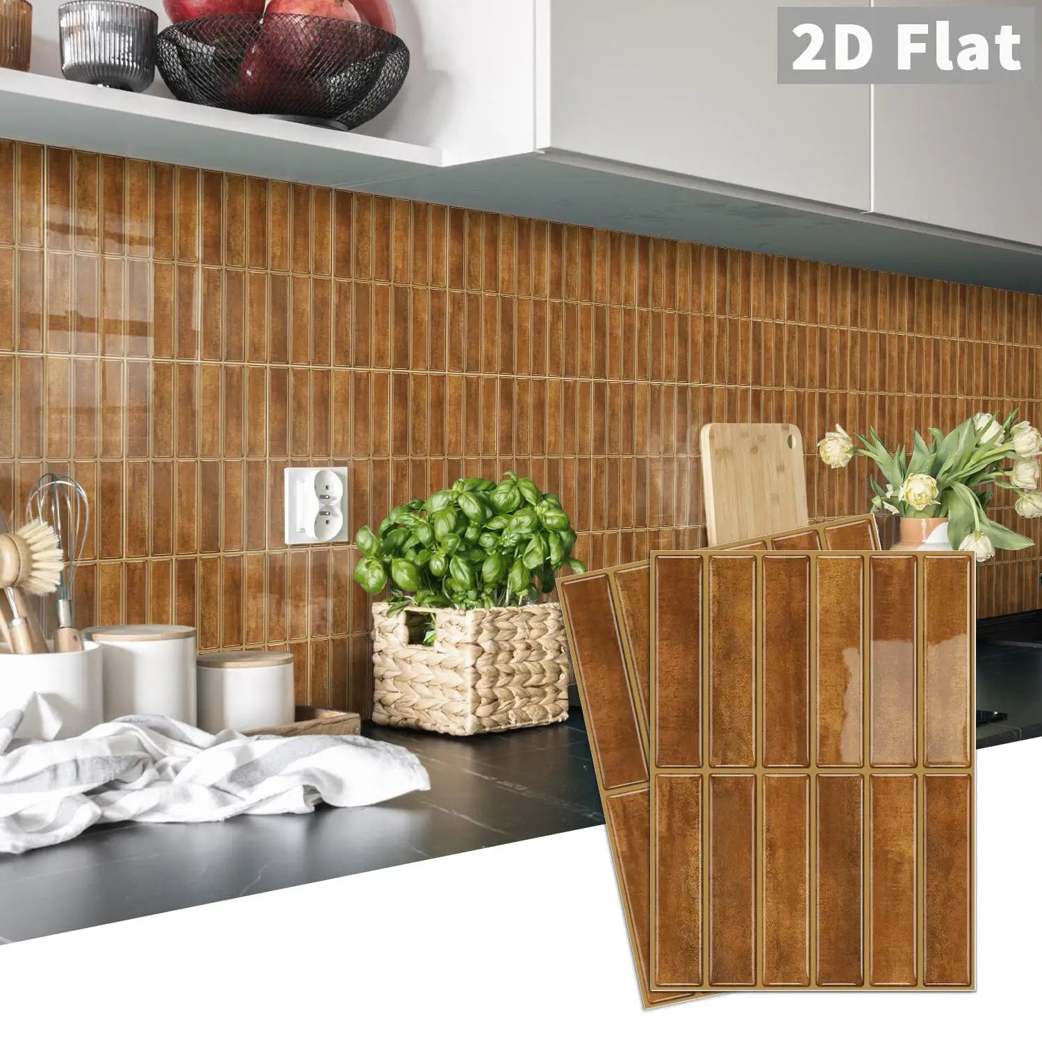 Peel-and-stick self-adhesive tile stickers Self-adhesive tile decals Kitchen and bathroom backsplash decoration Bedroom decor