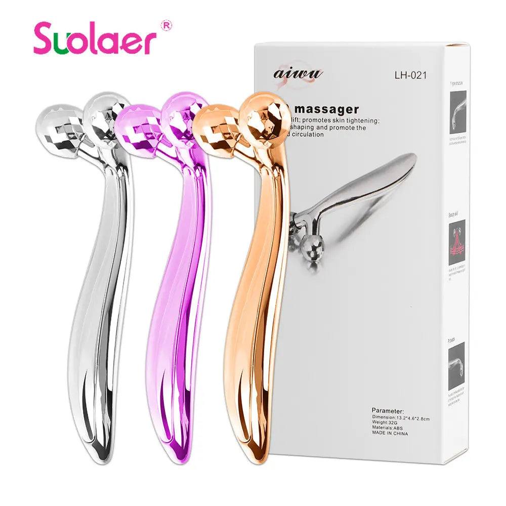 3D Face Roller Massager for Skin Lifting and V-Shape Face Contouring Body Shaping Massage Equipment Tidesmit